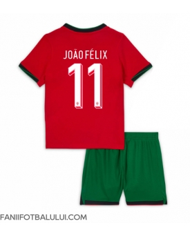 Portugalia Joao Felix #11 Echipament de Fotbal Replică European 2024 Copii Acasa (+ Șorturi)